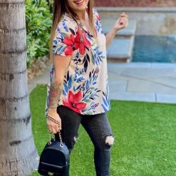 Boutique Simplified Paradise Dreams Mandarin Collar Top New Arrivals 14 Boutique Simplified Paradise Dreams Mandarin Collar Top New Arrivals