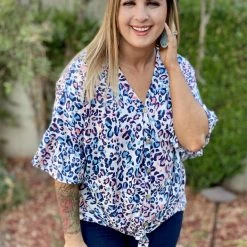 Boutique Simplified Springfree Bell Sleeve Top