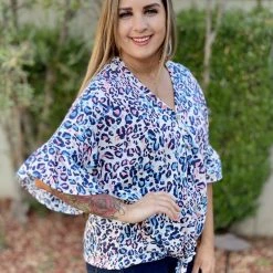 Boutique Simplified Springfree Bell Sleeve Top