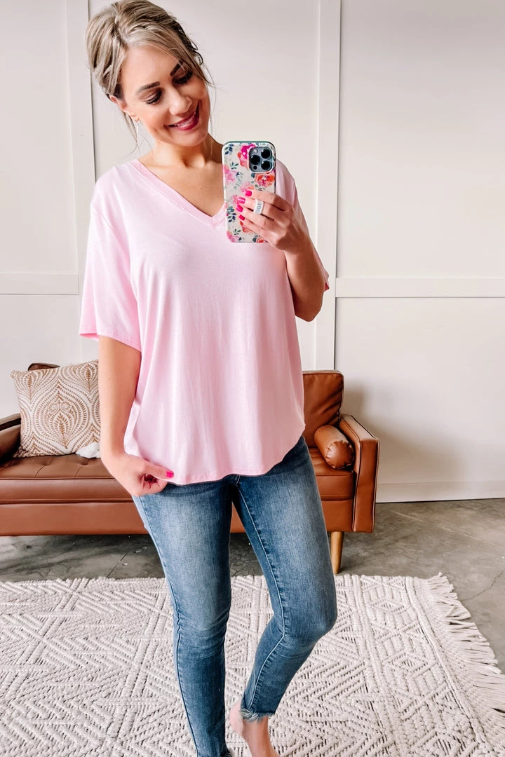 No Ship Drop Ship One For The Tee In Baby Pink 8 No Ship Drop Ship One For The Tee In Baby Pink