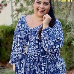 Boutique Simplified Bandana Bliss Boxy Top