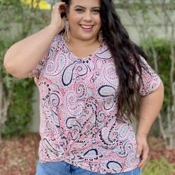 Boutique Simplified New Arrivals Perfectly Paisley Twist Top