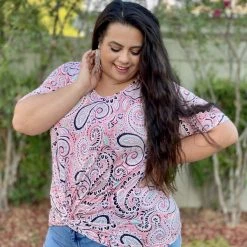 Boutique Simplified New Arrivals Perfectly Paisley Twist Top