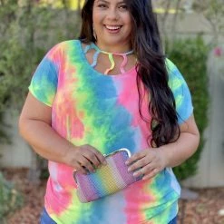 Boutique Simplified New Arrivals Raise The Bar Tie Dye Top