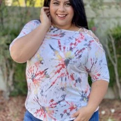 Boutique Simplified New Arrivals Radiate Love Open Shoulder Top