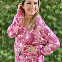 Boutique Simplified New Arrivals Ruby Star Long Sleeve Top