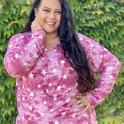 Boutique Simplified New Arrivals Ruby Star Long Sleeve Top