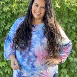Boutique Simplified Blown Away Tie Dye Long Sleeve
