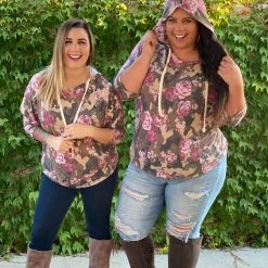 Boutique Simplified Enchanted Camo Hoodie New Arrivals