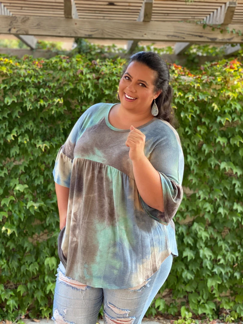 Boutique Simplified Jazzy Tie Dye Ruffle Sleeve New Arrivals 5 Boutique Simplified Jazzy Tie Dye Ruffle Sleeve New Arrivals