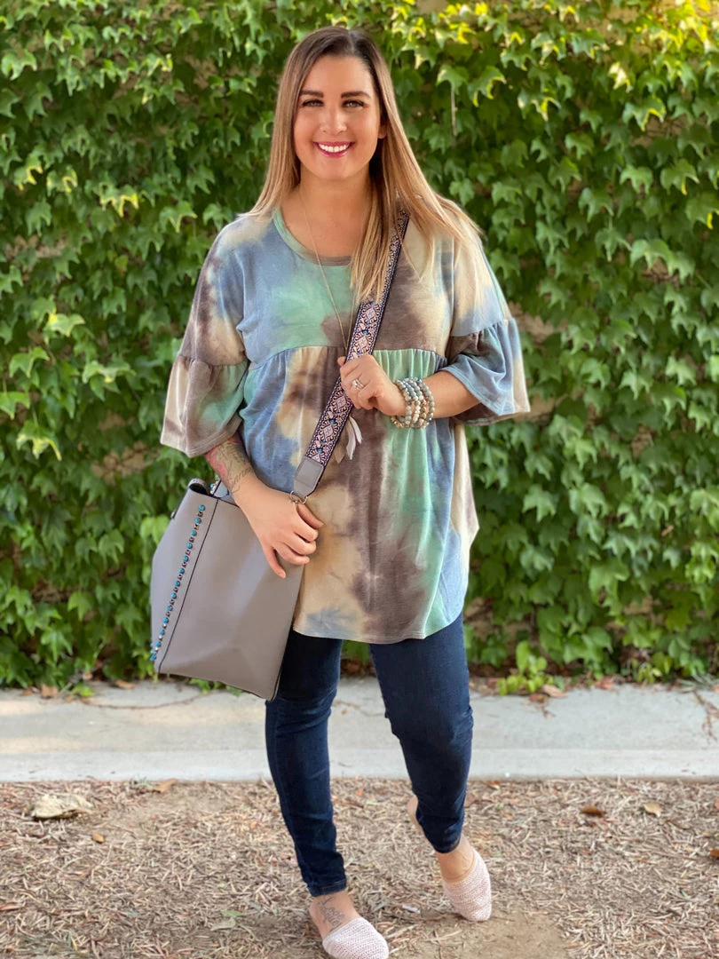 Boutique Simplified Jazzy Tie Dye Ruffle Sleeve New Arrivals 10 Boutique Simplified Jazzy Tie Dye Ruffle Sleeve New Arrivals