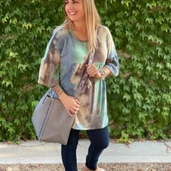 Boutique Simplified Jazzy Tie Dye Ruffle Sleeve New Arrivals 19 Boutique Simplified Jazzy Tie Dye Ruffle Sleeve New Arrivals