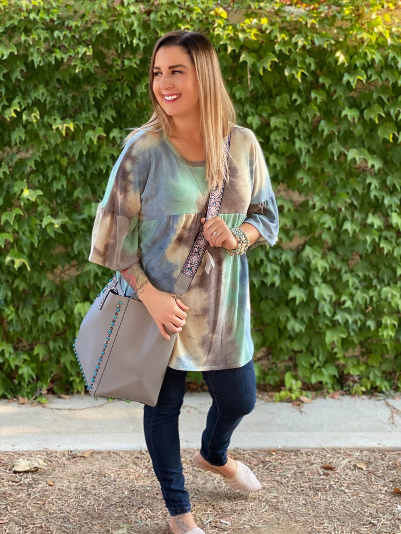 Boutique Simplified Jazzy Tie Dye Ruffle Sleeve New Arrivals 11 Boutique Simplified Jazzy Tie Dye Ruffle Sleeve New Arrivals