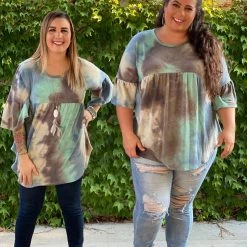 Boutique Simplified Jazzy Tie Dye Ruffle Sleeve New Arrivals 14 Boutique Simplified Jazzy Tie Dye Ruffle Sleeve New Arrivals