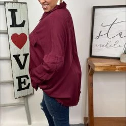 Iris & Rainbow Boutique New Arrivals #L960 I'm Outta Love (Wine)