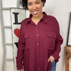 Iris & Rainbow Boutique New Arrivals #L960 I'm Outta Love (Wine)