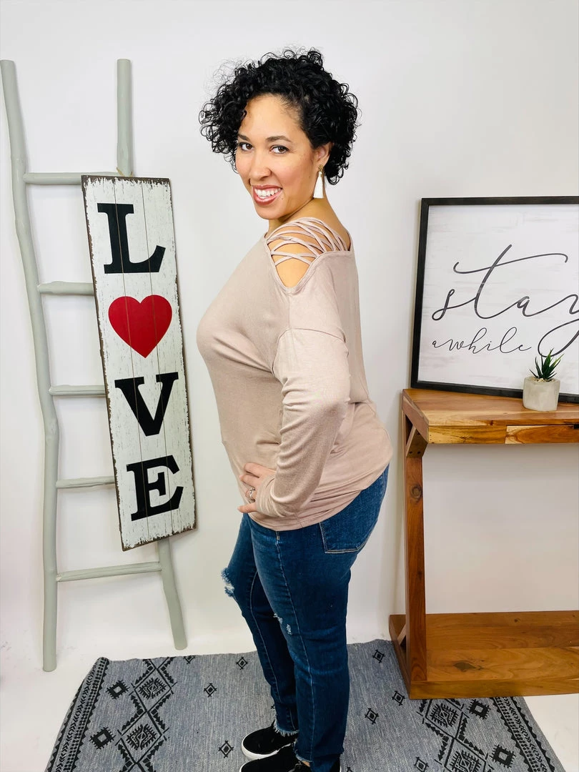 Iris & Rainbow Boutique #L971 Thank God I Found This Top (Taupe) New Arrivals 5 Iris & Rainbow Boutique #L971 Thank God I Found This Top (Taupe) New Arrivals