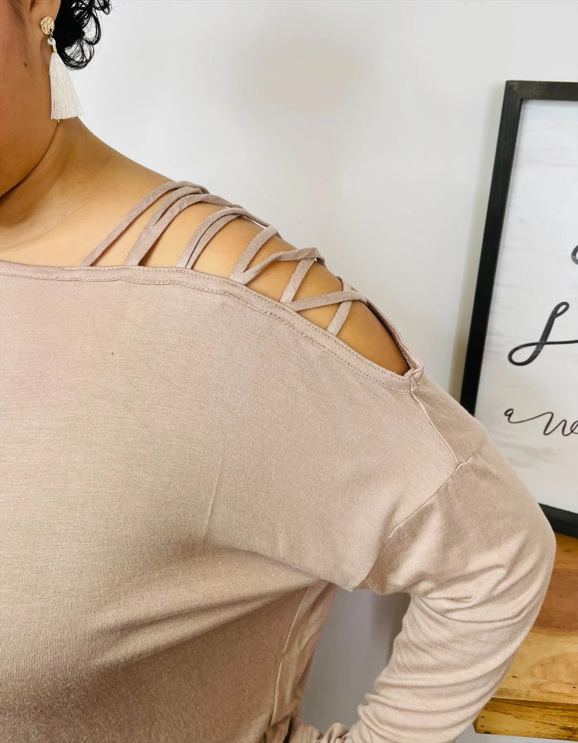 Iris & Rainbow Boutique #L971 Thank God I Found This Top (Taupe) New Arrivals 4 Iris & Rainbow Boutique #L971 Thank God I Found This Top (Taupe) New Arrivals