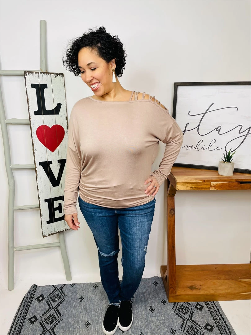 Iris & Rainbow Boutique #L971 Thank God I Found This Top (Taupe) New Arrivals 3 Iris & Rainbow Boutique #L971 Thank God I Found This Top (Taupe) New Arrivals