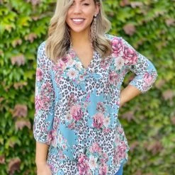 Boutique Simplified In The Moment 3/4 Sleeve Top New Arrivals