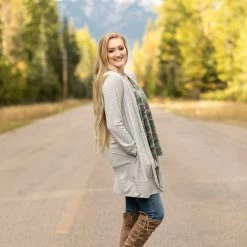 No Ship Drop Ship New Arrivals Love That For You Gray Cardigan