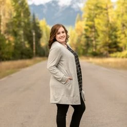 No Ship Drop Ship New Arrivals Love That For You Gray Cardigan