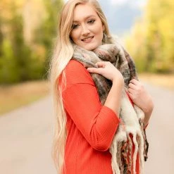 No Ship Drop Ship New Arrivals Wrap Me In Fall Scarf In Warm Spice