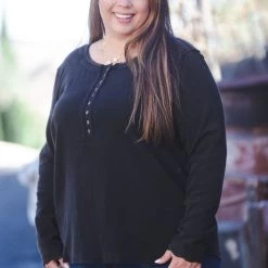 Boutique Simplified My Forever Black Sweater Henley New Arrivals 9 Boutique Simplified My Forever Black Sweater Henley New Arrivals