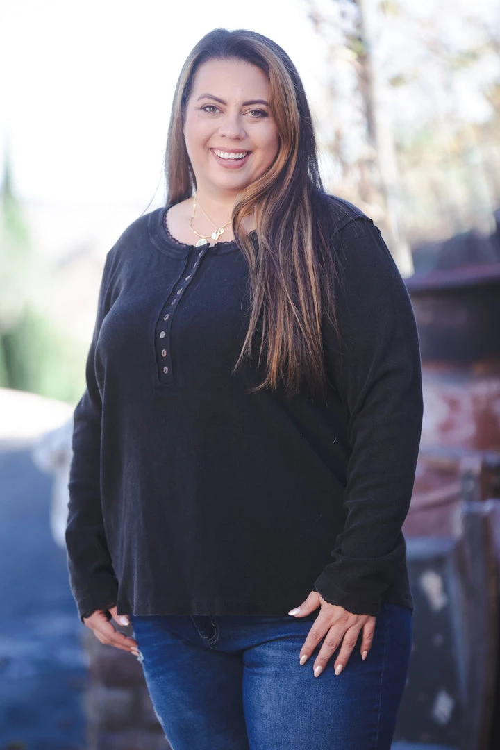 Boutique Simplified My Forever Black Sweater Henley New Arrivals 6 Boutique Simplified My Forever Black Sweater Henley New Arrivals