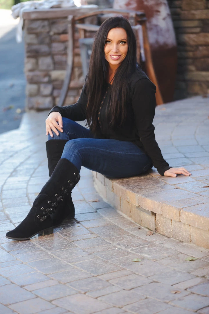 Boutique Simplified My Forever Black Sweater Henley New Arrivals 5 Boutique Simplified My Forever Black Sweater Henley New Arrivals