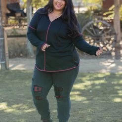 Boutique Simplified Best Black Hoodie In Town