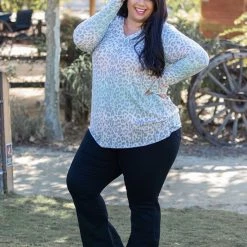 Boutique Simplified Oakley Ombre Long Sleeve Top New Arrivals