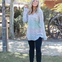 Boutique Simplified Oakley Ombre Long Sleeve Top New Arrivals