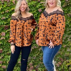 Boutique Simplified October Nights Off The Shoulder Top