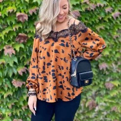 Boutique Simplified October Nights Off The Shoulder Top
