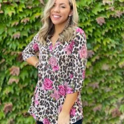 Boutique Simplified New Arrivals Peruvian Dreamin' 3/4 Sleeve Top