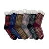 Boutique Simplified Plaid Fleece Lined Socks New Arrivals