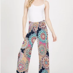 Boutique Simplified Medallion In Bloom Palazzo Pants 15 Boutique Simplified Medallion In Bloom Palazzo Pants