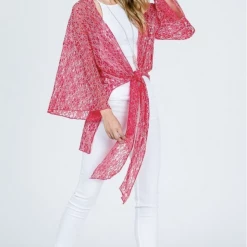 Boutique Simplified New Arrivals Lace Floral Kimono