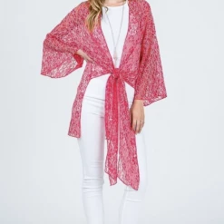 Boutique Simplified New Arrivals Lace Floral Kimono