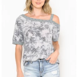 Boutique Simplified Travel Dreams Off Shoulder Tunic New Arrivals