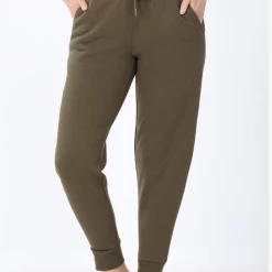 Iris & Rainbow Boutique #B139 Relaxin Joggers (Dark Olive) New Arrivals
