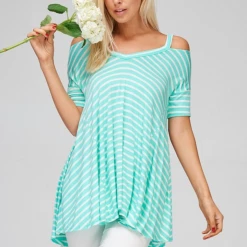 Boutique Simplified New Arrivals Minty Fresh Loose Fit Top