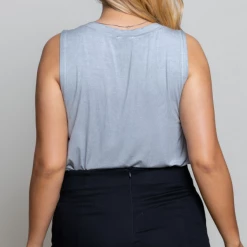 Iris & Rainbow Boutique #C101 Dove Gray Top