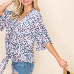 Boutique Simplified Springfree Bell Sleeve Top