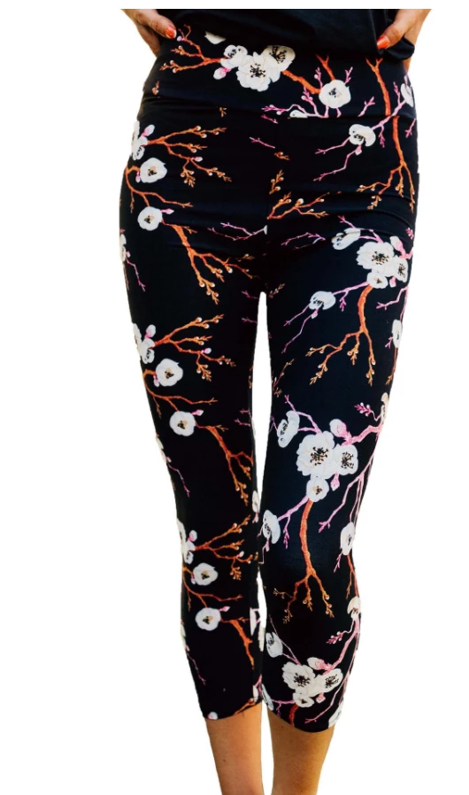 Iris & Rainbow Boutique #C158 Cherry Blossom Capri Leggings New Arrivals 3 Iris & Rainbow Boutique #C158 Cherry Blossom Capri Leggings New Arrivals