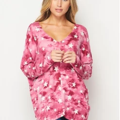 Boutique Simplified New Arrivals Ruby Star Long Sleeve Top