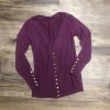 Iris & Rainbow Boutique #C232 Grape Snap Cardigan