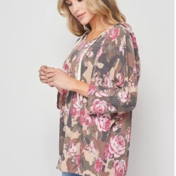 Boutique Simplified Enchanted Camo Hoodie New Arrivals