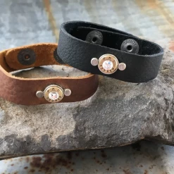 Iris & Rainbow Boutique #D78 Leather Bullet Bracelet New Arrivals